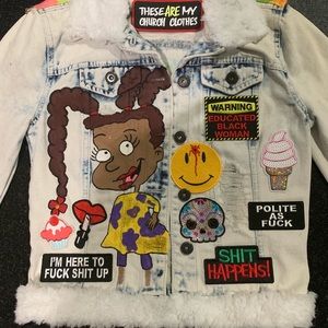 Customized Susie jean jacket ! Hand painted